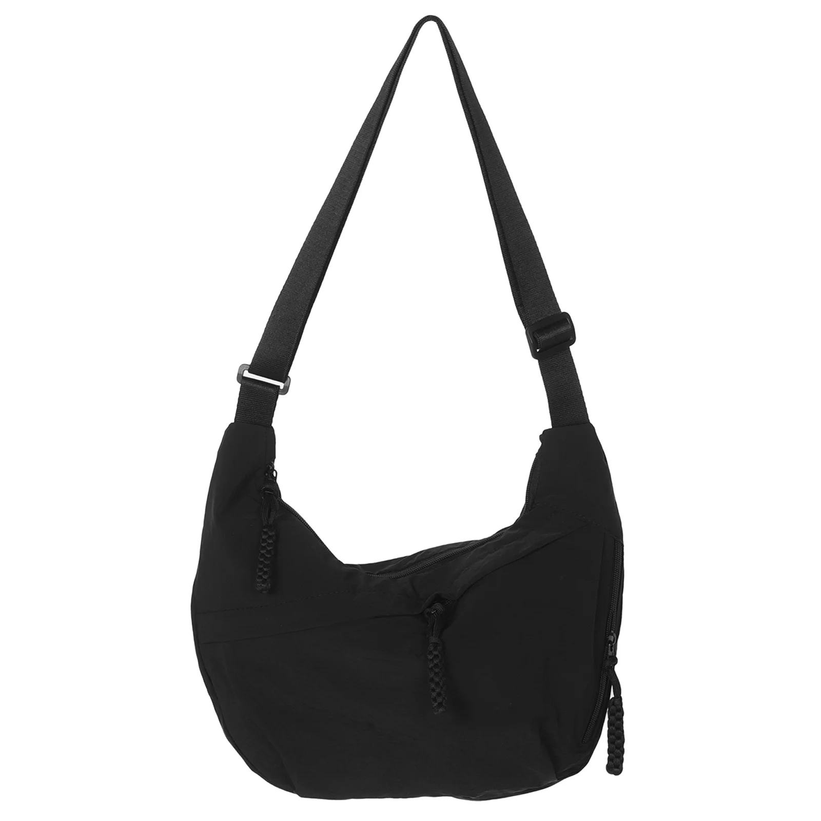 

Women's Black Crescent Crossbody Bag Spacious Lightweight Shoulder Sling Bag Trendy Fashionable Everyday Purse for Work Travel