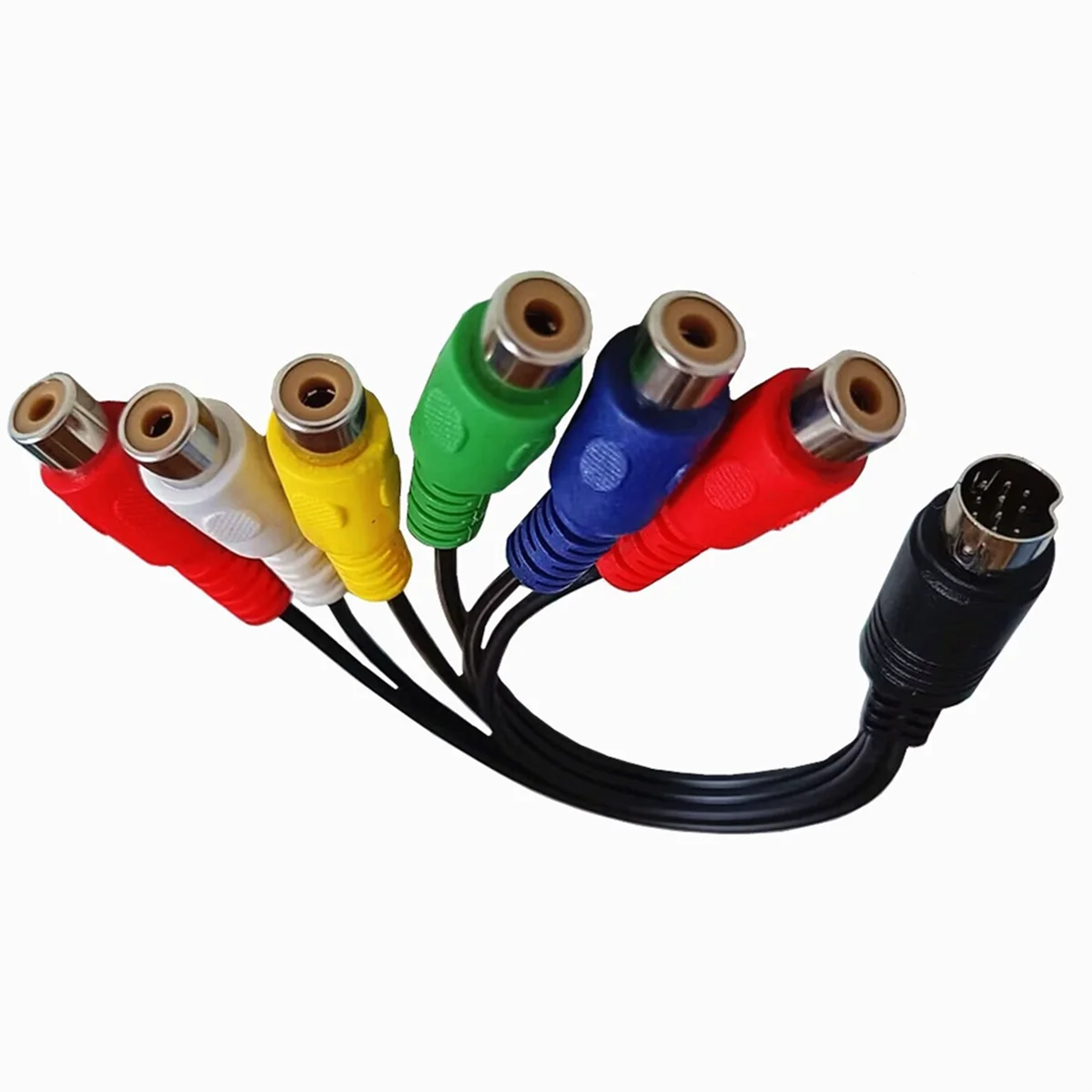 10 Pin S-Video to Female RGB 6 RCA 10 Pin Din S-Video Male Component Cable 30cm for PC HDTV RGB Component Cable 30cm