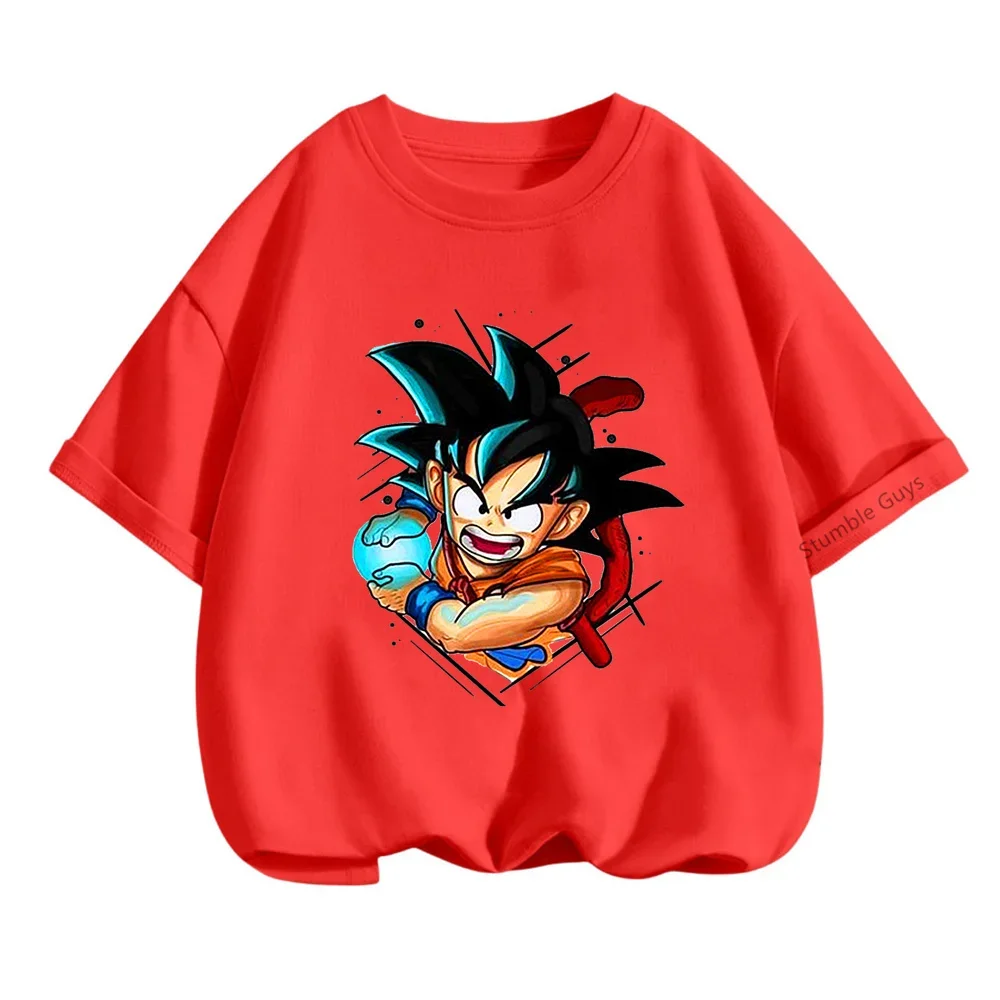 

Футболка Super Saiyan для мальчиков, футболка Dragon Ball Goku, летние быстросохнущие дышащие топы Kakarot Vegeta