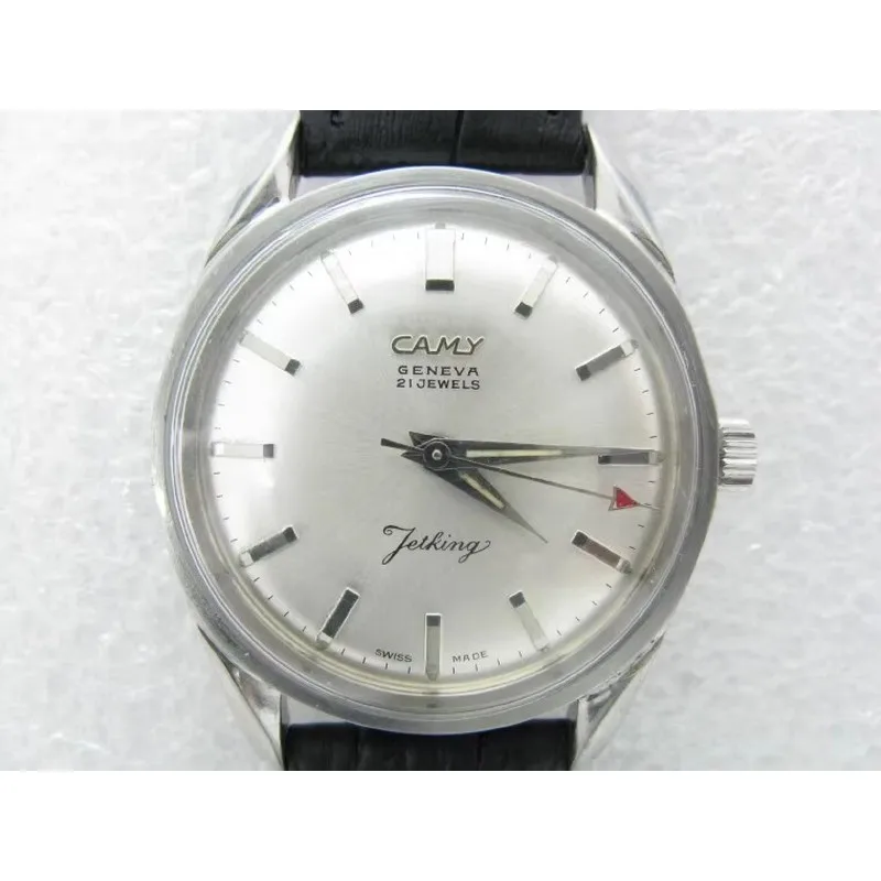 21 jewels CAMY manual mechanical steel Switzerland 1970S men's watch（scale ETA 2750）