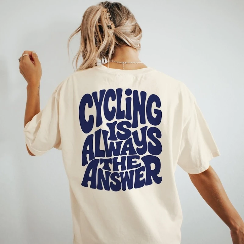Cycling Lover Gift Retro Cycling Tee Cyclist Gift Vintage Bike Rider Funny T-Shirt Road Bike Lover Top Aesthetic Clothes