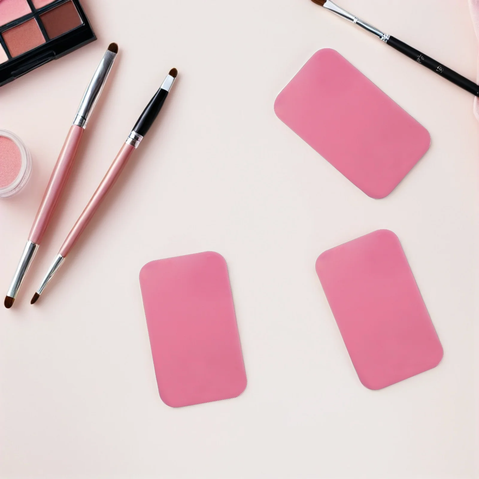 

10Pcs Rectangle Silicone Eyelash Extension Pads Reusable Soft Lash Grafting Pallet Eyelash Tape Tool for Lash Artists