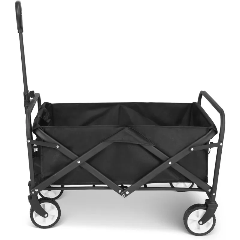 

Folding Wagon Cart Large Capacity Heavy Duty Cart for Gardening,Camping,Shopping,Beach and Outdoor Sport