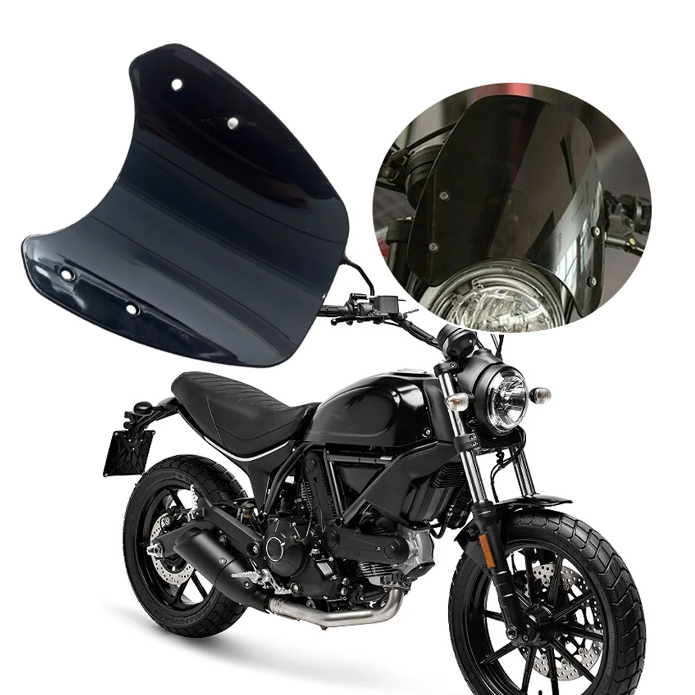 Kit de parabrisas de motocicleta para Ducati Scrambler 400 803 2015-2020 Classic Desert Flat Full Throttle Icon Mach Sixty2 Street Urban