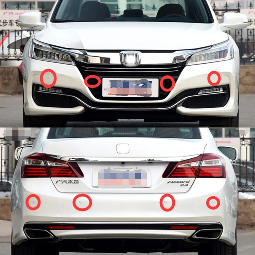 ZhuCamX الأصلي OEM وقوف السيارات الاستشعار المساعدة احتياطية الرادار الجرس نظام المصد الأمامي الخلفي لهوندا أكورد 9 Mk9 2013 ~ 2017 #3