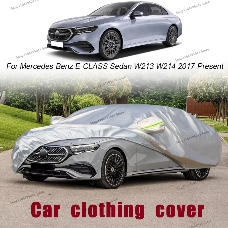 For Mercedes Benz E class sedan Full Car Cover Rain Frost Snow Car protective cover ,UV protection,Car paint protection