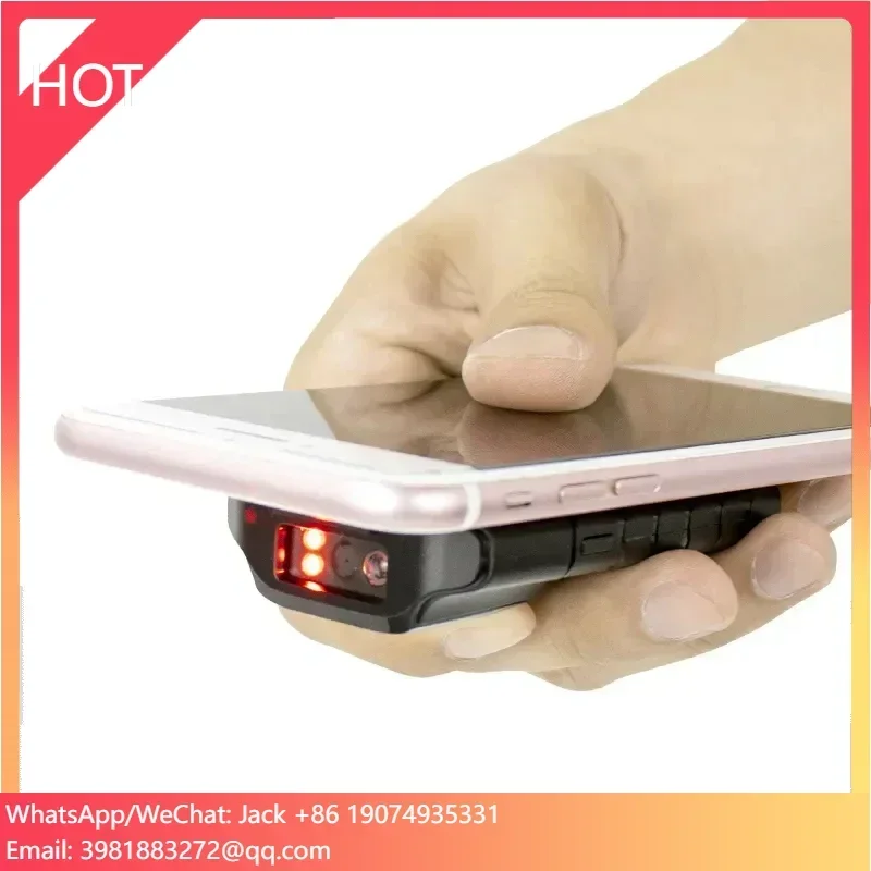 

Netum E800 QR Code Reader Phone Back Clip 2D Wireless Bluetooth Barcode Scanner For Logistics Express