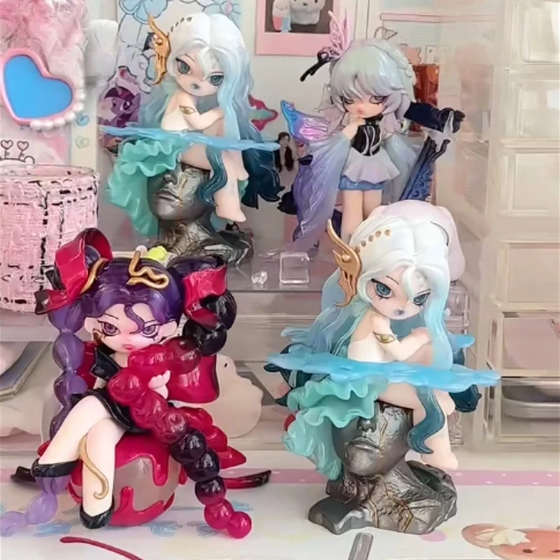 

NONOSOVA Nightmare Luliaby Series Blind Box Cool Girl Anime Figure Mystery Box Surprise Bag PVC Desktop Decor Collect Toys Gift