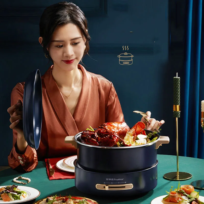 식품 전기 냄비 구색 바베큐 요리 두꺼운 중국 냄비 고기 양고기 뚜껑 큰 주방 홈 Fondue Chinoise 조리기구  Best5