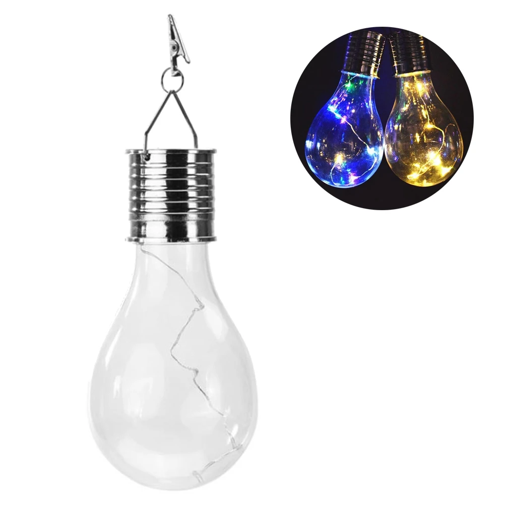 

Portable Solar LED Light Bulb Outdoor Hanging Lights Waterproof Garden Camping Lantern Patio Courtyard Lighting Solution