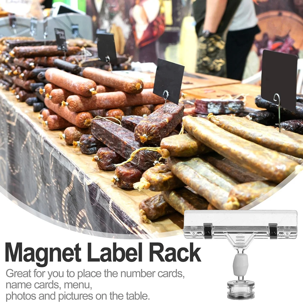 4 قطعة مقاطع شارة السعر متعددة الوظائف تسجيل المشابك لسهولة وفعالة معلومات المنتج عرض حامل شارة السعر #3