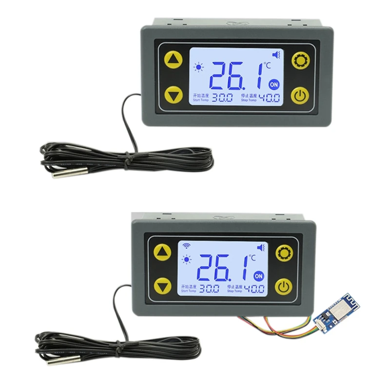 SA10 Thermostat Temperature Controller Digital Display Thermostat High Low Temperature Alarm Durable Easy Install Easy To Use