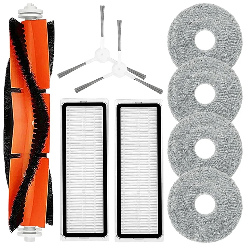 

B58B-For Xiaomi S20 Plus S20+ Robot Vacuum Cleaner Main Side Brush Hepa Filter Mop Cloth Replacement Parts Accessories