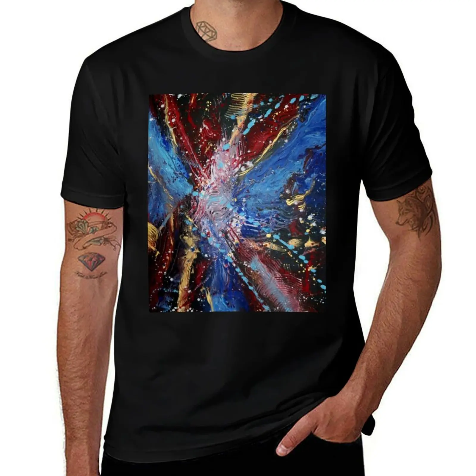 Cosmic Explosion 2 T-Shirt boys animal print anime clothes anime new edition tshirts for men