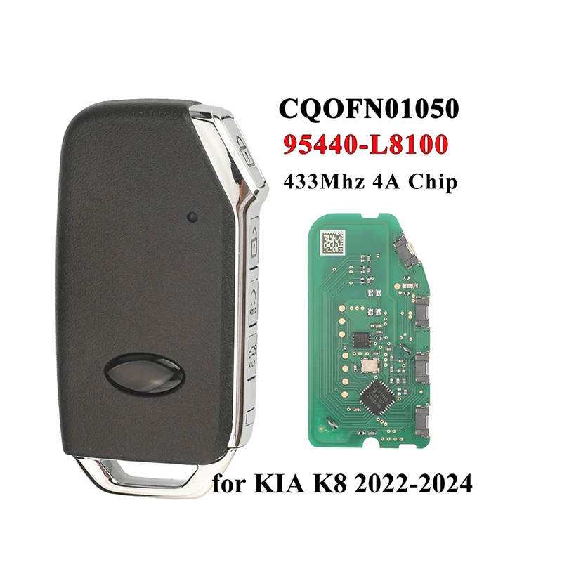 

Jingyuqin дистанционный смарт-ключ автомобиля для KIA K8 2022-2024 CQOFN01050 95440-L8100 433 МГц 4A чип