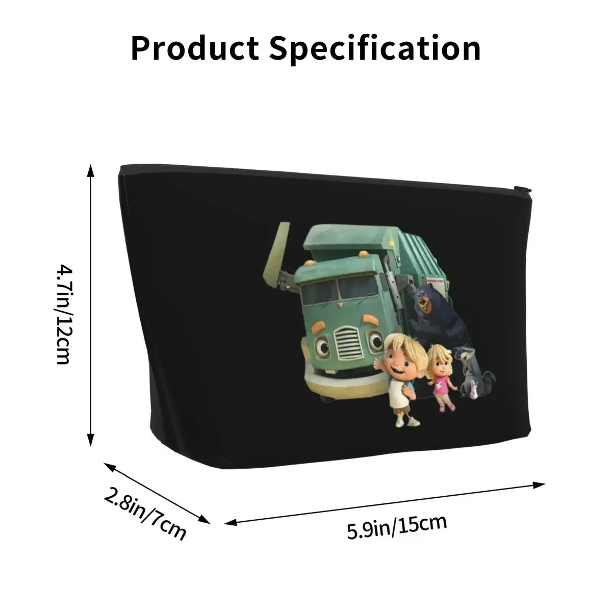 Trash Truck Netflix Travel Cosmetic Bag Makeup Bag Storage Bag Cosmetic Case Cosmetics Organizer For Women Female Gift