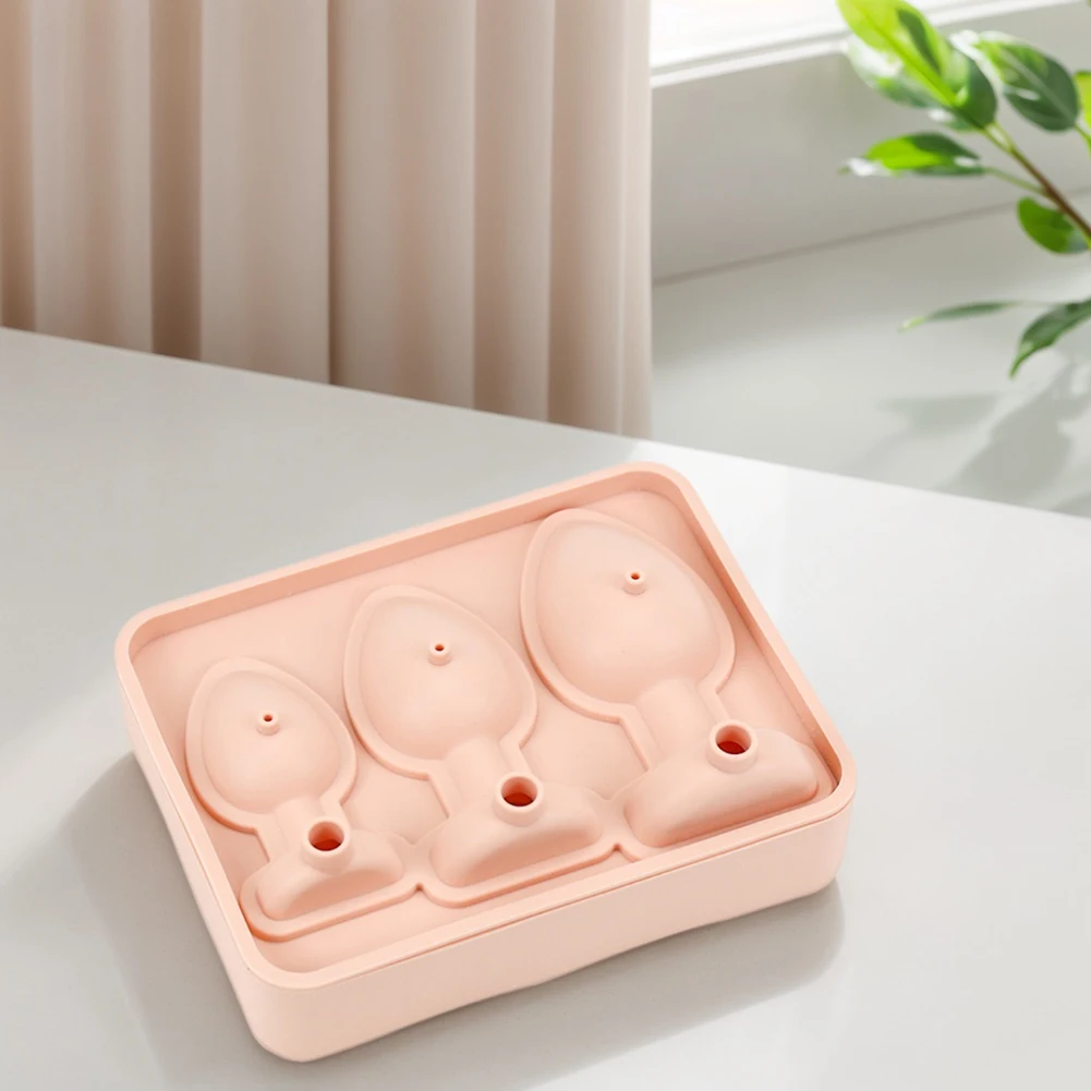 

Ice Cube Tray Silicone Prank Butt Plug Shaped Ice Cube Molds Household Whiskey Cocktails Ice Maker Kitchen Gadget Accessories