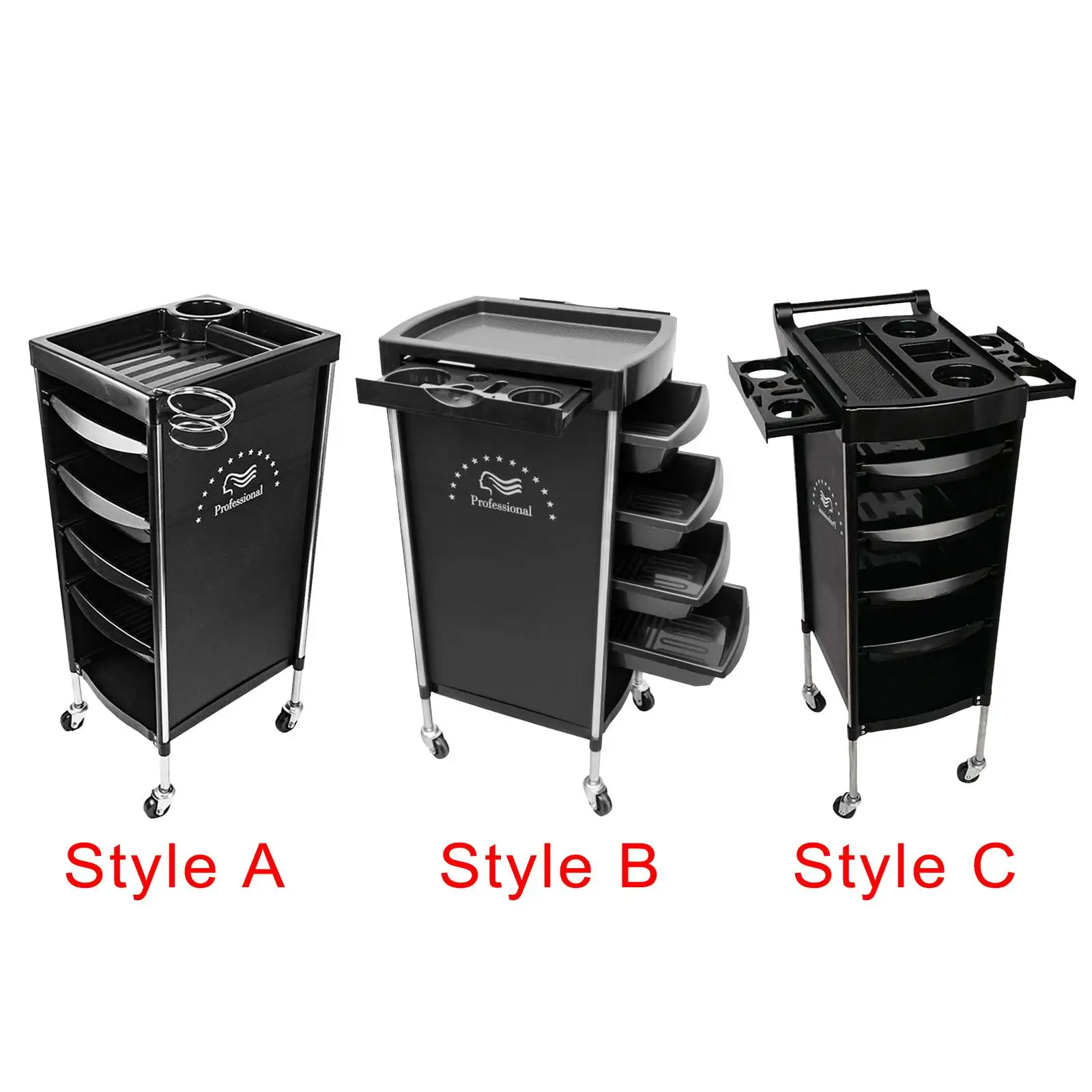 Multipurpose Salon Cart 6 Tier Rolling Utility Cart for kitchen Supplies Salon