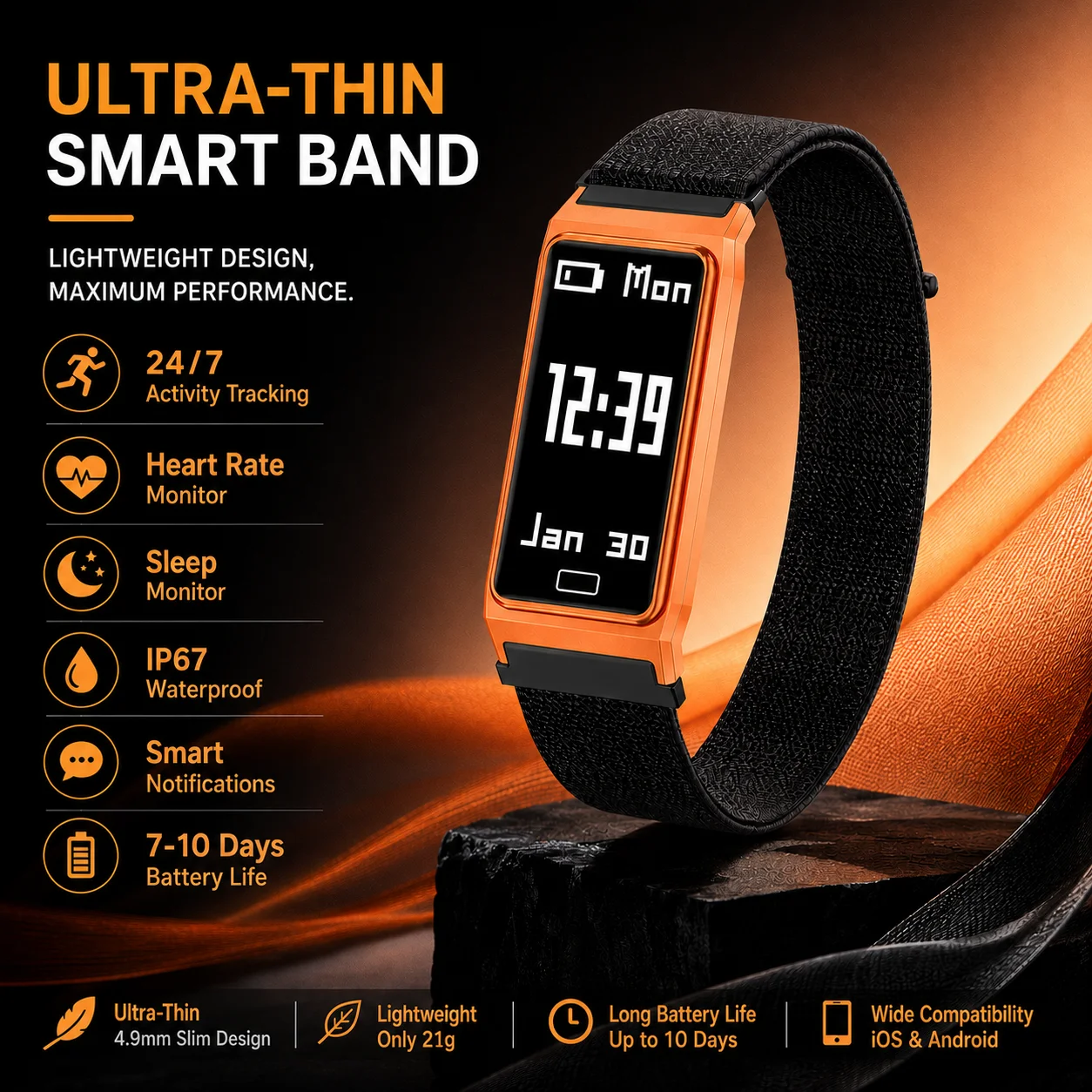 LIGE New Ultra-light Smart Watch Women Men Heart rate sleep Monitor Call Reminder Sports Fitness Men Smart Watch For Android ios