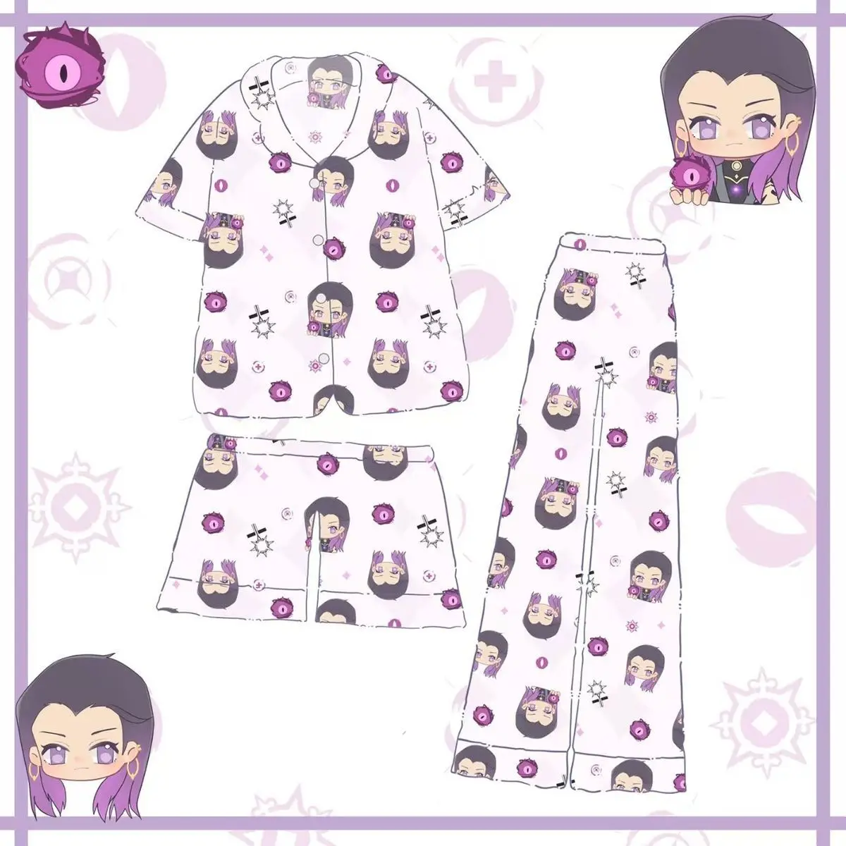 

New Anime VALORANT Jett Clove Printed Pajamas Sets Soft Comfortable Sleepwear Loose Pyjama Suit Home Clothes Birthday Gifts