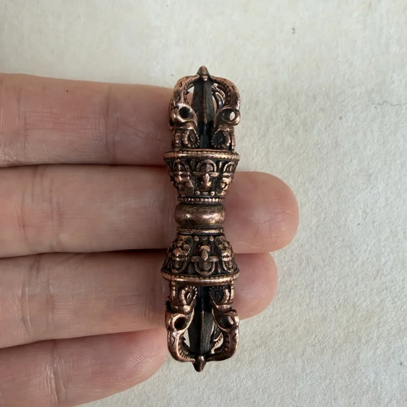 Tibetan Five-Strand Vajra Bell Nepal Handmade Copper Vajra Bell and Pestle Vintage Home Tibetan Hanging Decoration