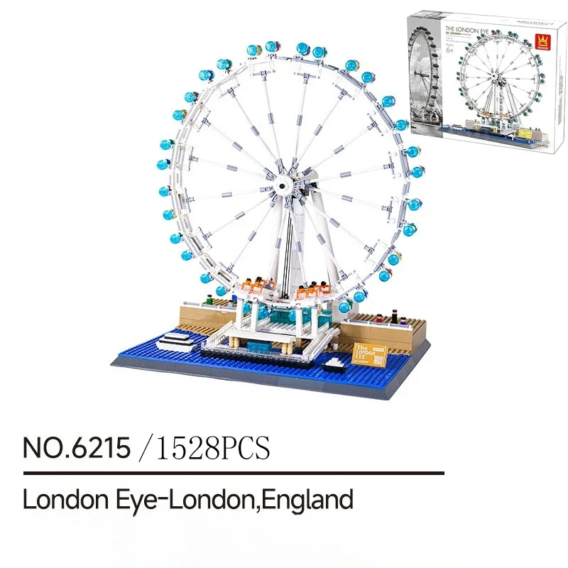 

1528PCS Creative London Eye-London England Building Blocks Famous Attractions Construction Bricks Toy Gift For Adult Children
