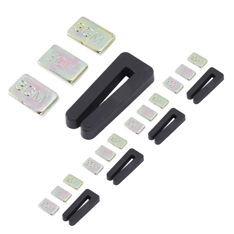 

ABHZ-20PCS Ceiling Fan Blade Balancing Kit,Including 5Pcs Resilient Fan Balance Clips And 15Pcs Metal Self-Adhesive 3G Weight