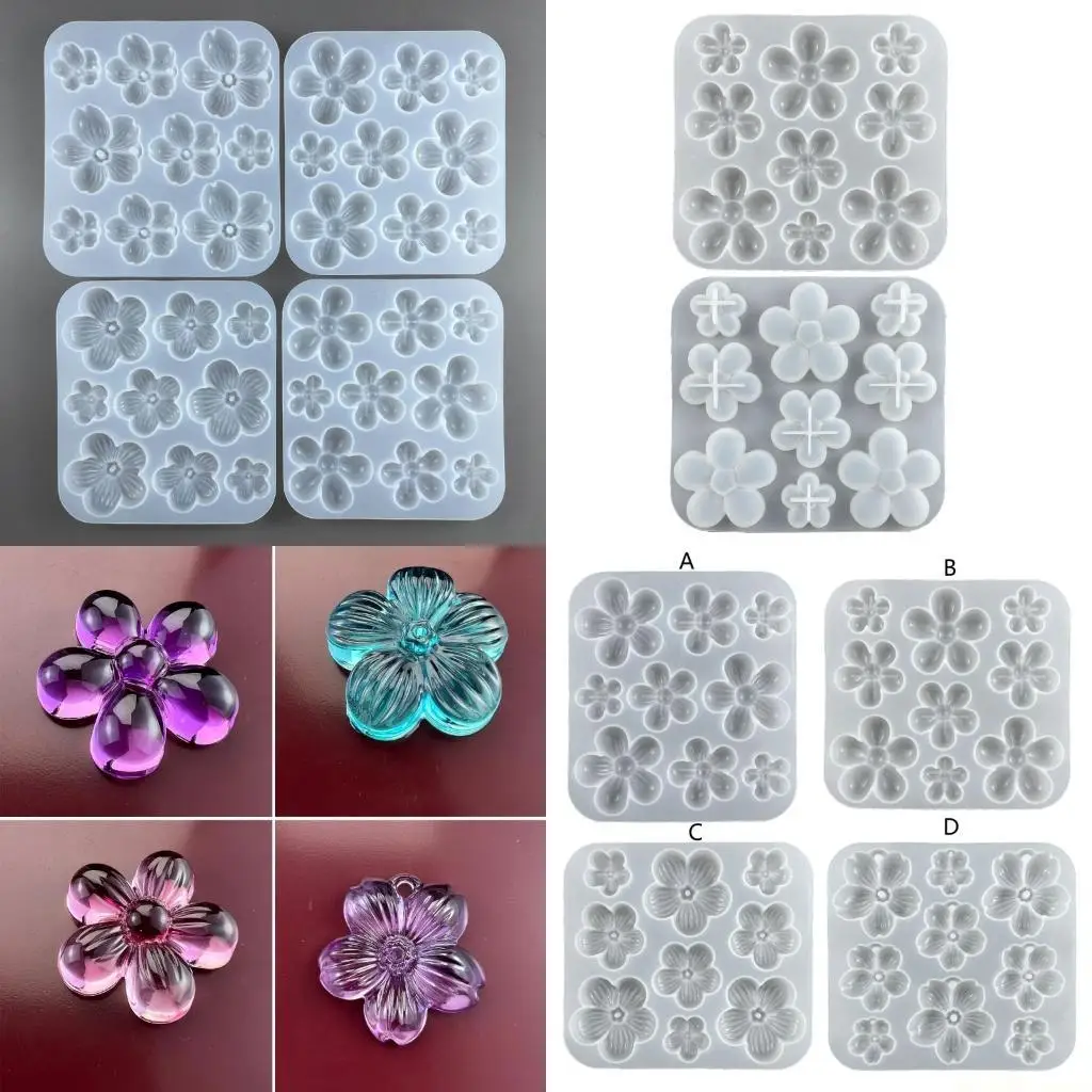 

D46E 3D силиконовая форма для цветов вишни, вишни, формы для литья из эпоксидной смолы, силиконовая форма для помадки, формы для