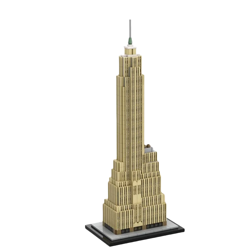 

Изготовленная на заказ игрушка-блок MOC, серия «Снескребок», «Улица сосны», масштаб 1:800 (будирование города/американское международное здание), модель
