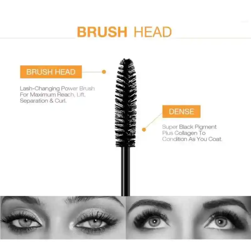 4D silk fiber mascara big eyes mascara lengthening curling waterproof no smudge
