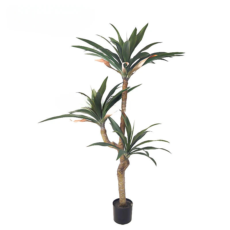 

150cm Large Artificial Plants Potted Fake Palm Tree Plastic Dracaena Leaf Floor Tropical Tree For Home Office Shop Wedding Decor