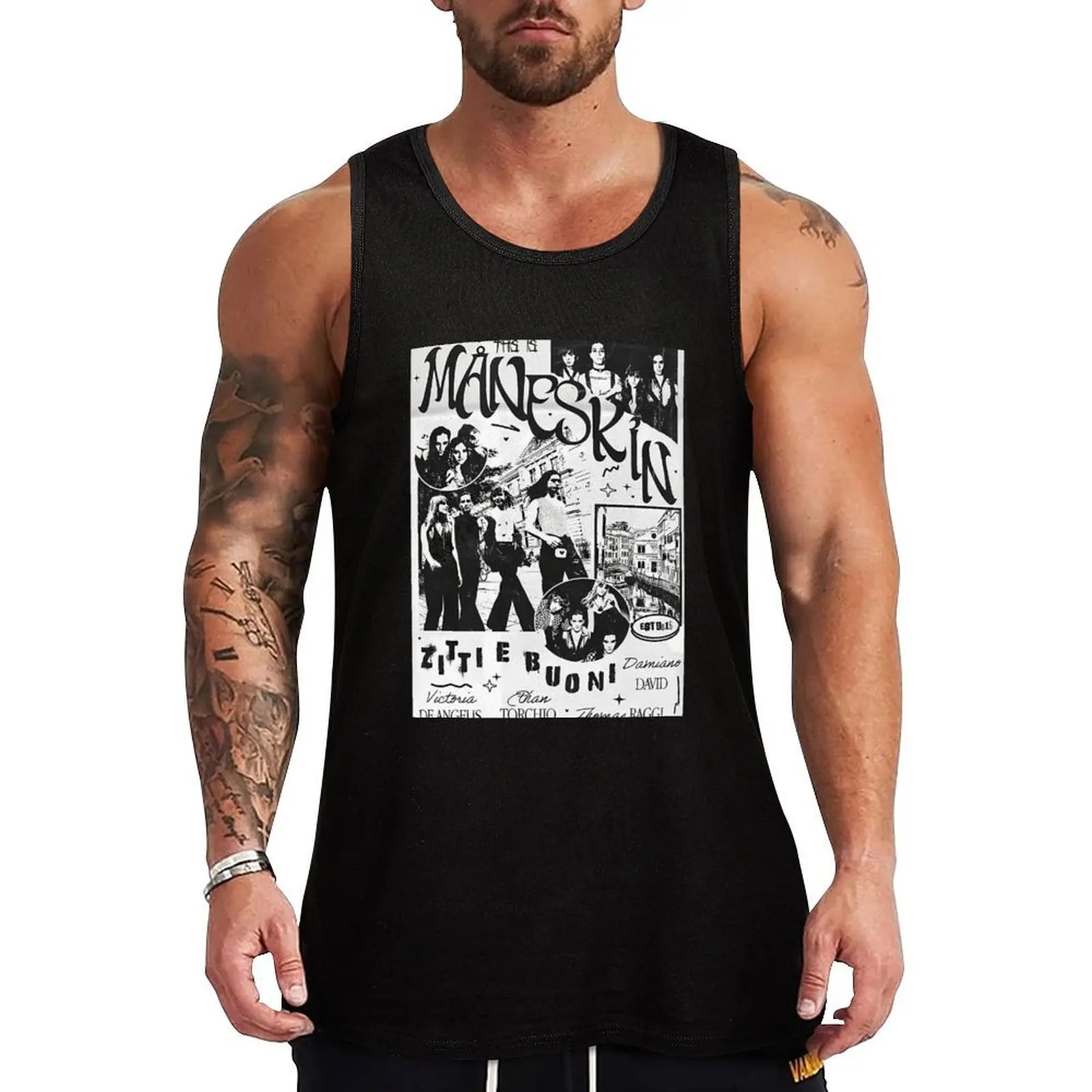 Rush! World Tour - Teatro d'ira Vol I Tank Top Solid Color Basic Tank Top Regular Fit Casual Wear