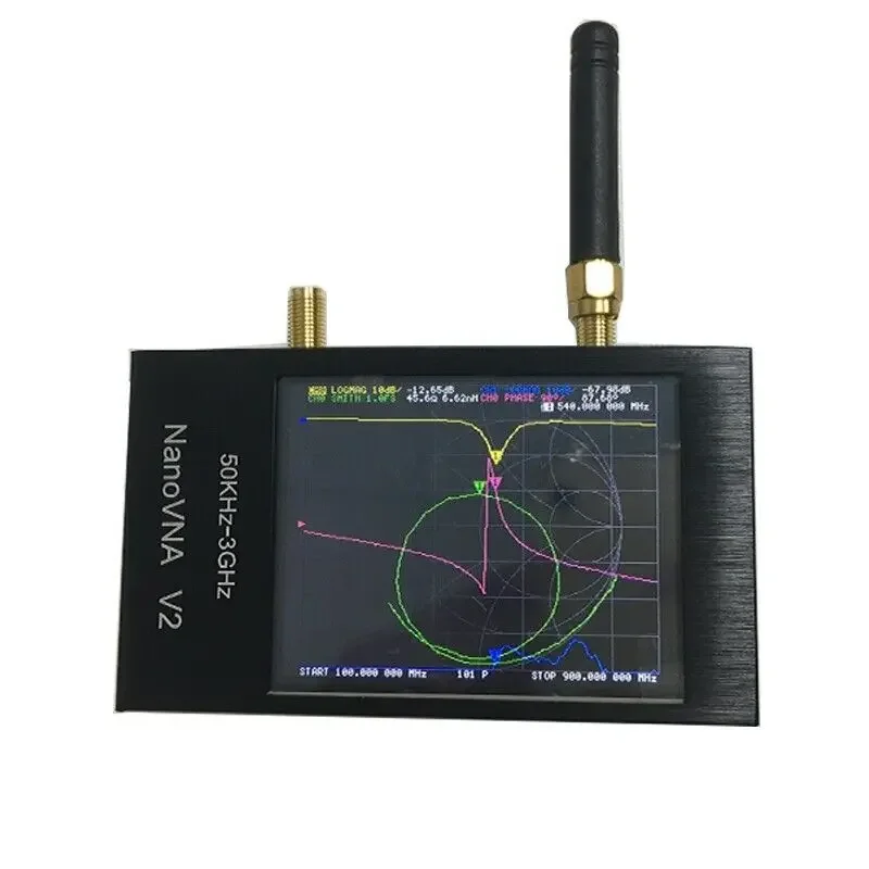 

NanoVNA V2 50KHz-3GHz Vector Network Analyzer Antenna Analyzer Metal Shell For Shortwave HF VHF UHF