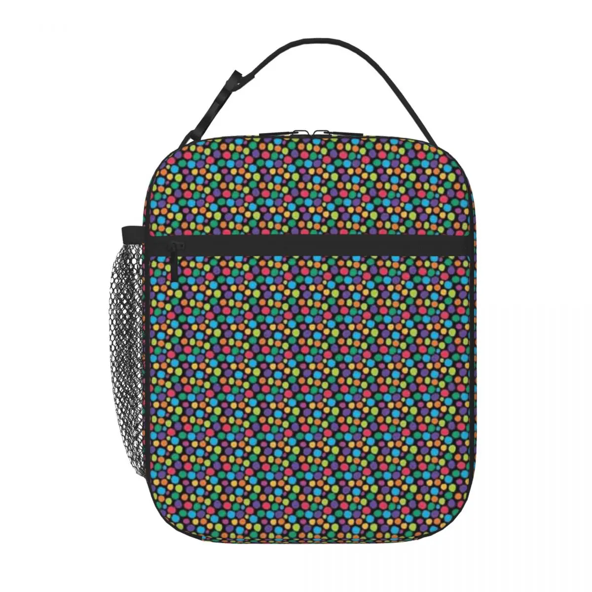 Bestselling Colourful Polka Dot Pattern Modern Sports Lunch Bag Urban Commute Meal Bag