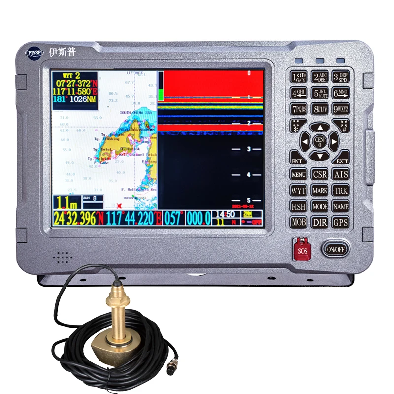 YSP 10inch marine echo sounder fish finder sonar