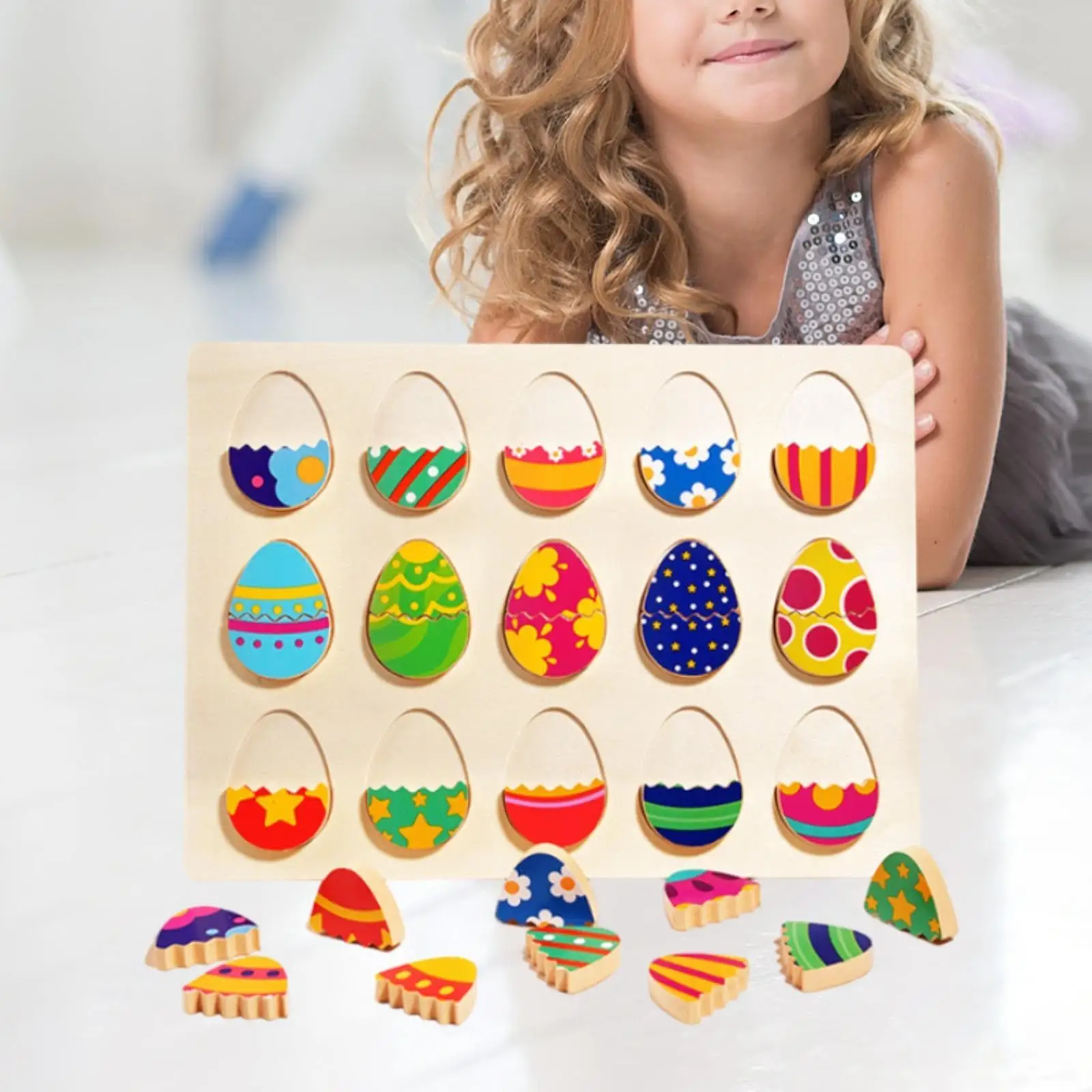 

Wooden Shape Puzzle Color Recognition for Kindergarten Birthday Gifts