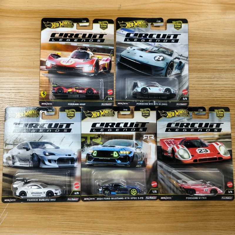 

New Hot Wheels Premium Car Culture Circuit Legends Toys Boys 1/64 Diecast Ferrari Ford Mustang Porsche Pandem Subaru Gifts FPY86