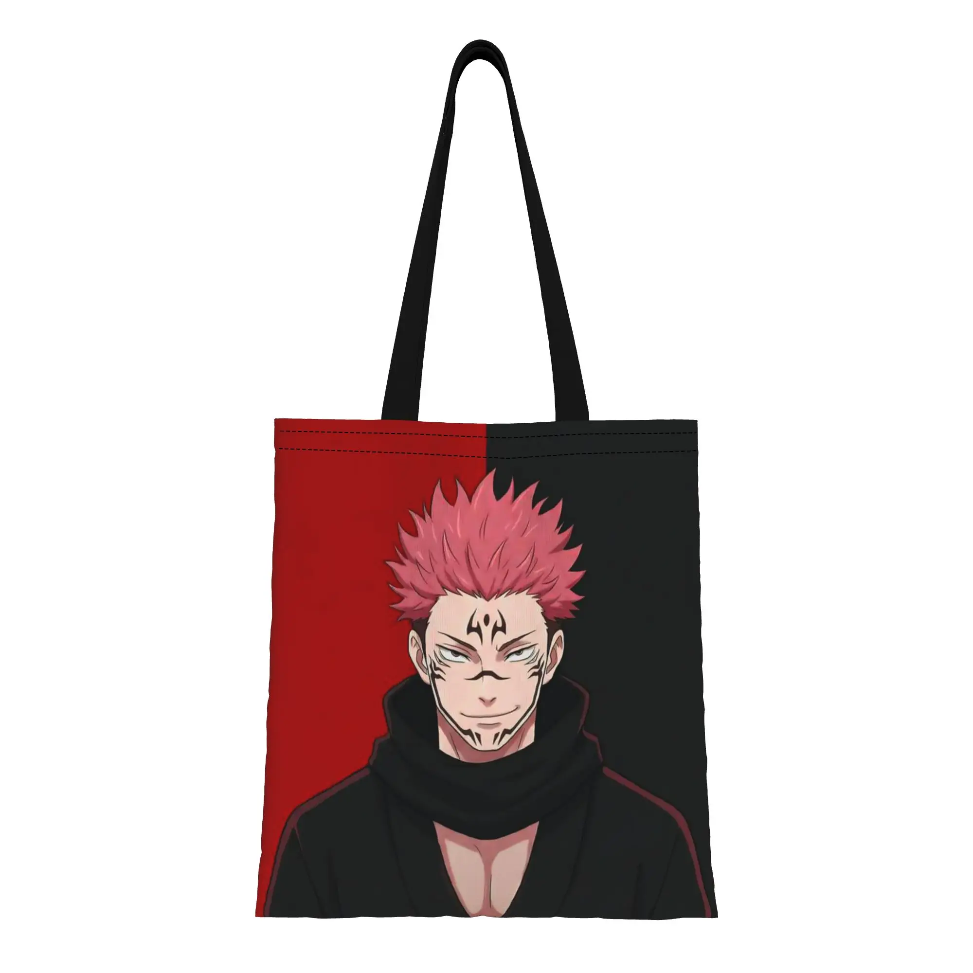

Back to school season Sorcerer Squad Jujutsu Kaisen Canvas Tote Bag Perfect for Shopping Women's Top-Handle Bags