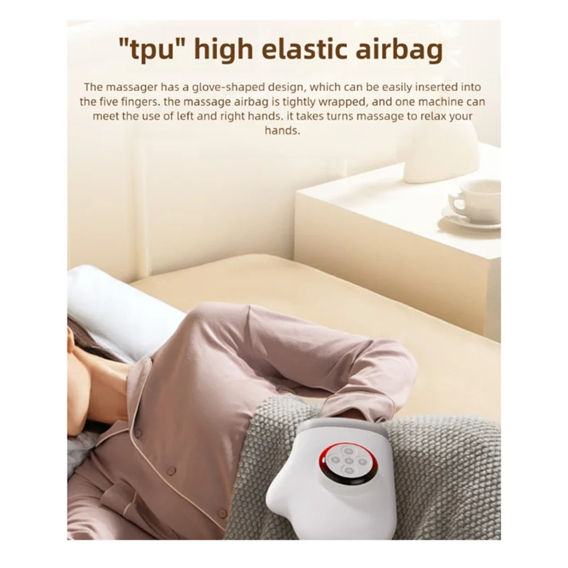 Handmassagers Elektrische draagbare vibrerende handschoenen Comfortabele compressie voor fysieke ontspanning