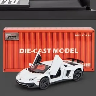 1:32 Lamborghinis LP770 LP750 voiture en alliage modèle de voiture de sport moulé sous pression son Super course queue de levage roue de voiture chaude pour enfants cadeau