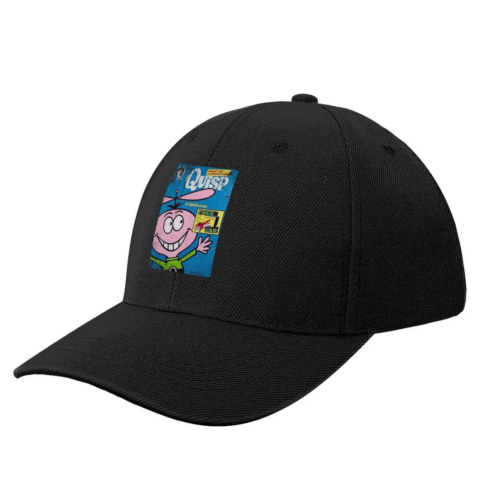 Vintage, Distressed Quisp Cereal Box for quazy energy Baseball Cap Sun Hat For Children Anime Hat Girl'S Hats Men's