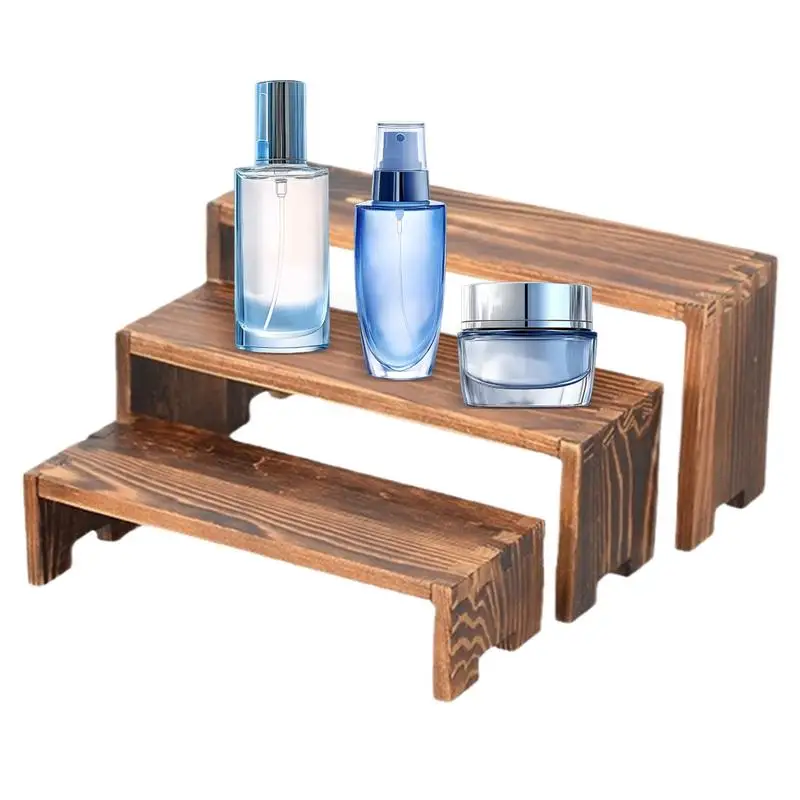 

Деревянная подставка для кексов Деревянные подставки для настольной витрины Прямоугольный держатель для десертного торта Подставка для коллекций ювелирных изделий