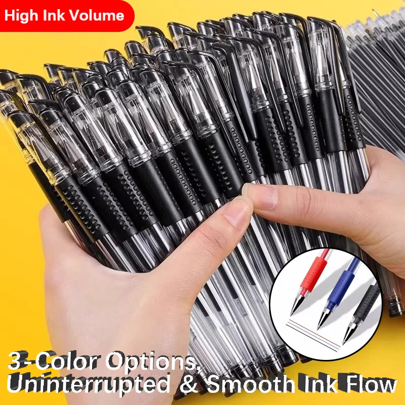 Black refill for ballpoint pen 0.5mm carbon-based pen suitable for students'exams office water-based pen signature pen blue red