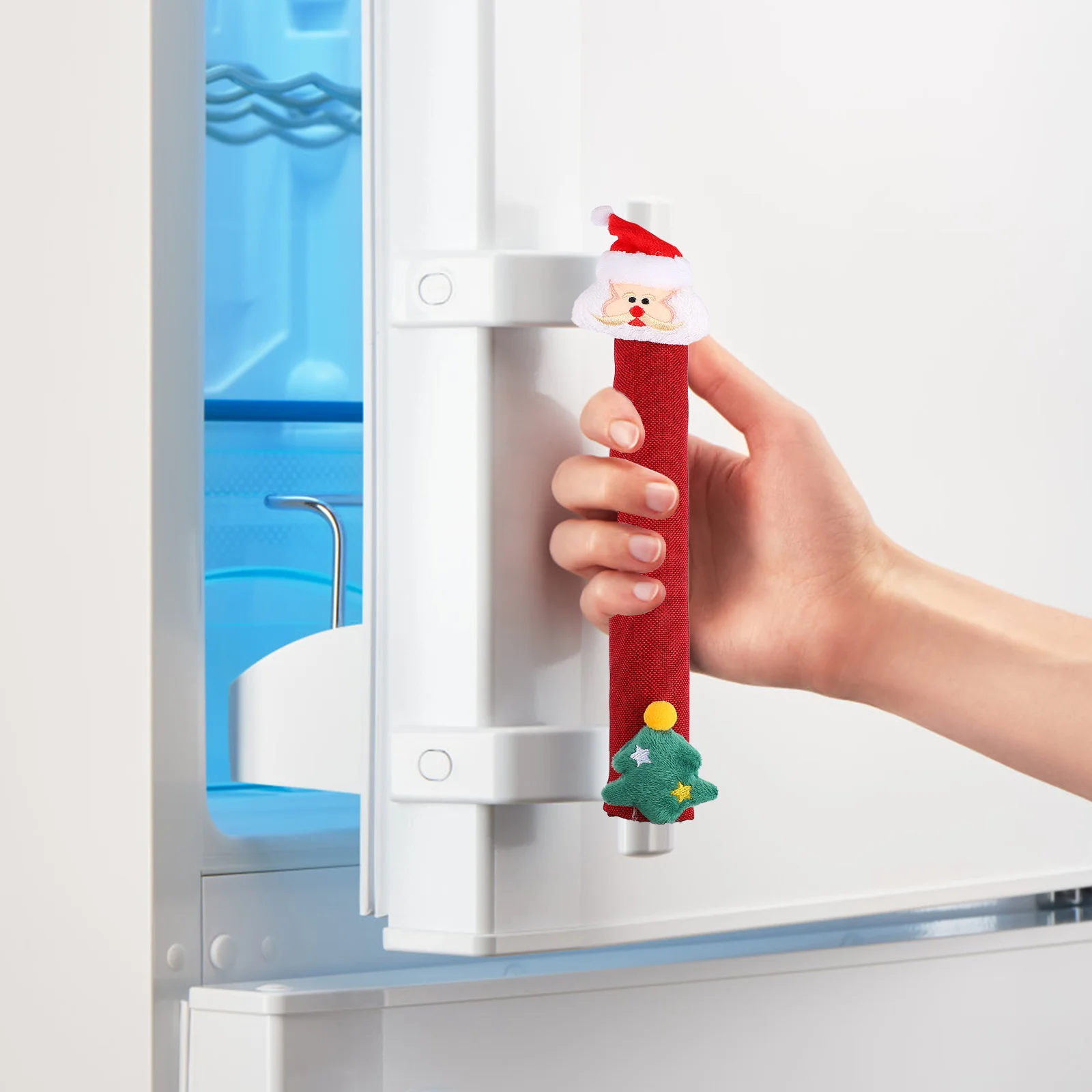 

5Pcs Refrigerator Handle Covers Christmas Decorative Covers Kitchen Appliance Handle Protectors Xmas Oven Microwave Stain