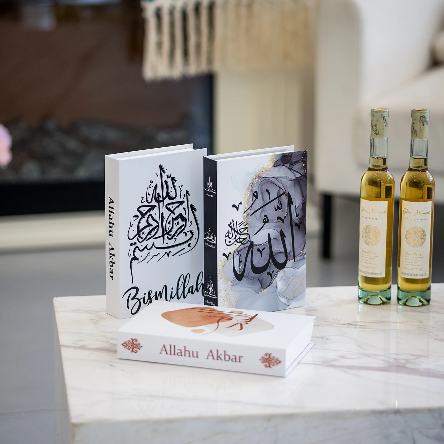 New Islamic Series Luxury Fake Books Home Decoration Remote Control Storage Box Coffee Table Fashion Home Decoration Accessories - Image 6