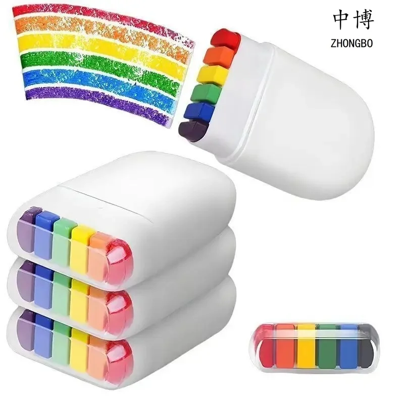 2/5/10/20PCs Rainbow Crayon Paint Rainbow Birthday Party Col