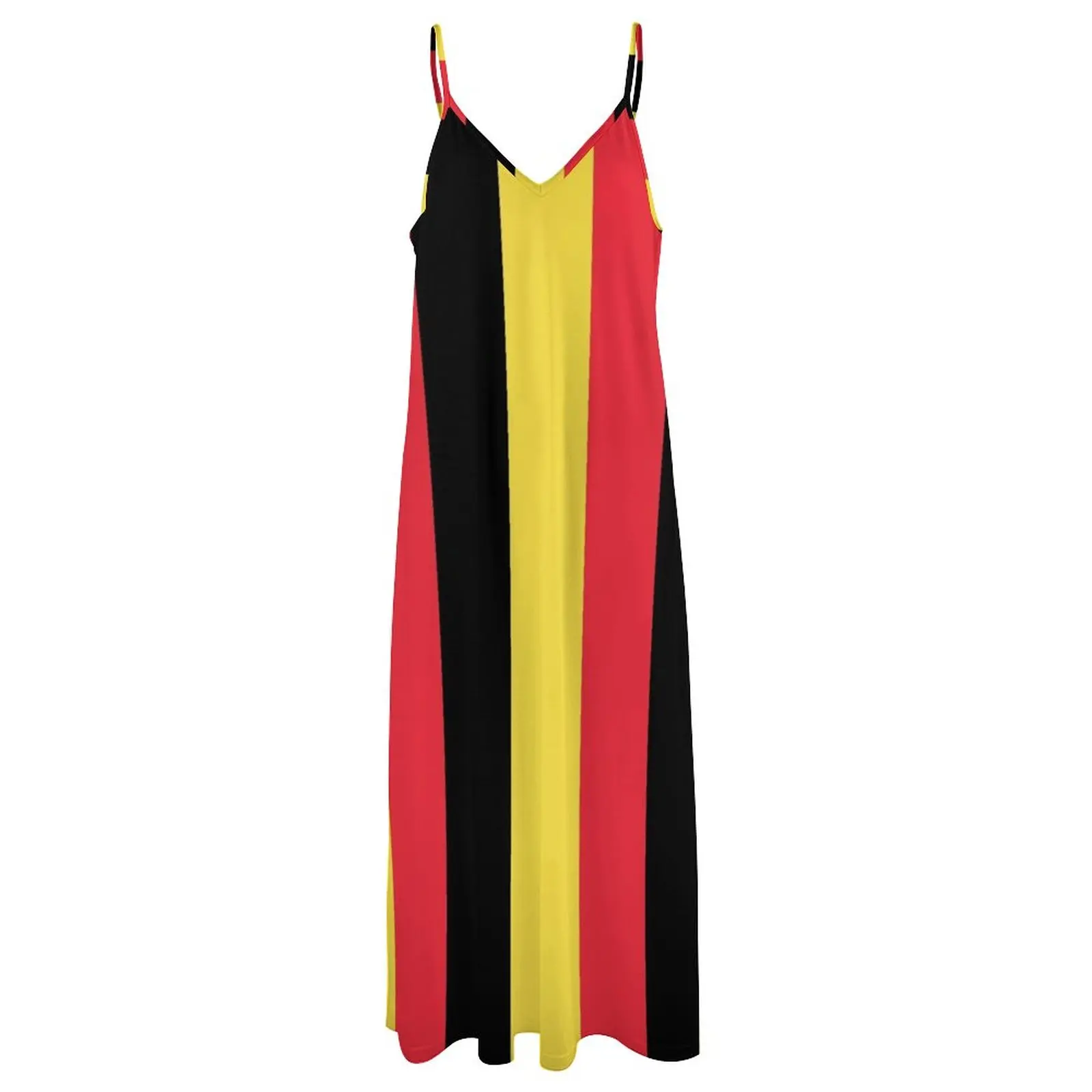 Ärmelloses Kleid mit belgischer Flagge Luxus abendkleider ästhetische Kleidung