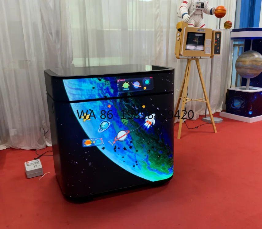 Front Desk LED Display Indoor Flexible P1.86mm DJ Booth Table LED Screen for Club Bar Party Stage customize