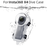 Dive Case for Insta360 X4 Waterproof Housing Cover for Insta360 X4 Invisible Diving Case Underwater 50M Dive Shell Accessories