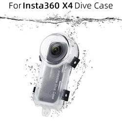 Dive Case for Insta360 X4 Waterproof Housing Cover for Insta360 X4 Invisible Diving Case Underwater 50M Dive Shell Accessories